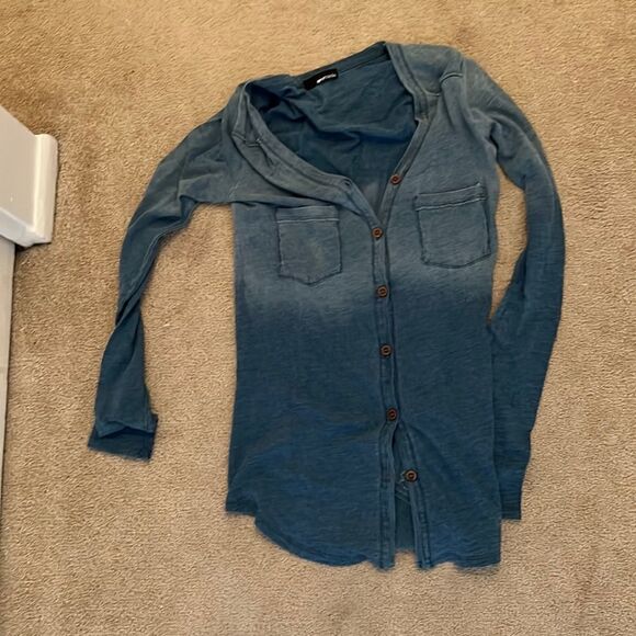 LA made Denim Buttondown XS - Picture 1 of 5
